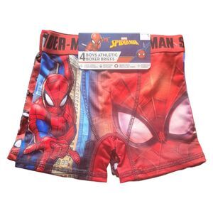 Character Boys 4-Pack Moisture Wicking Comfortable Boxer Brief - Spiderman